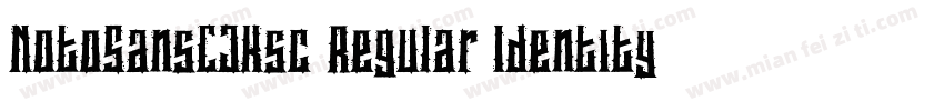 NotoSansCJKsc Regular Identity字体转换